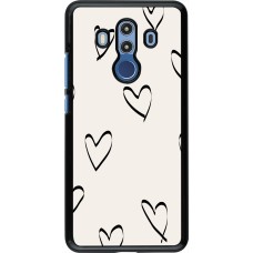 Huawei Mate 10 Pro Case Hülle - Valentine 2023 minimalist hearts
