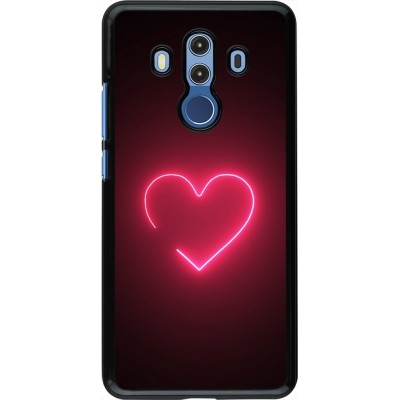 Huawei Mate 10 Pro Case Hülle - Valentine 2023 single neon heart