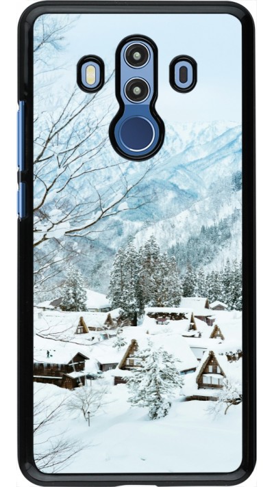 Huawei Mate 10 Pro Case Hülle - Winter 25 Winter snowy landscape