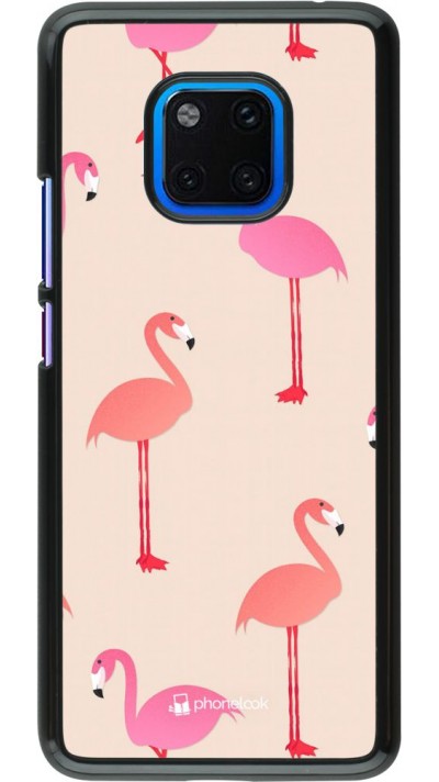 Hülle Huawei Mate 20 Pro - Pink Flamingos Pattern