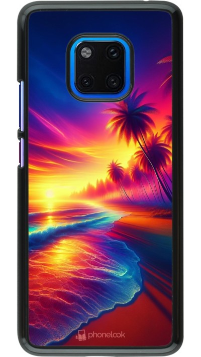 Huawei Mate 20 Pro Case Hülle - Strand Sonnenuntergang auffällig