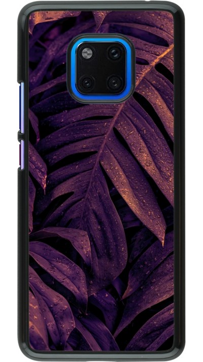 Huawei Mate 20 Pro Case Hülle - Purple Light Leaves