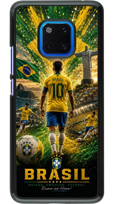 Huawei Mate 20 Pro Case Hülle - Fussball Brasilien splash 2026