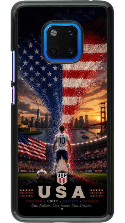 Huawei Mate 20 Pro Case Hülle - Fussball Vereinigten Staaten splash 2026