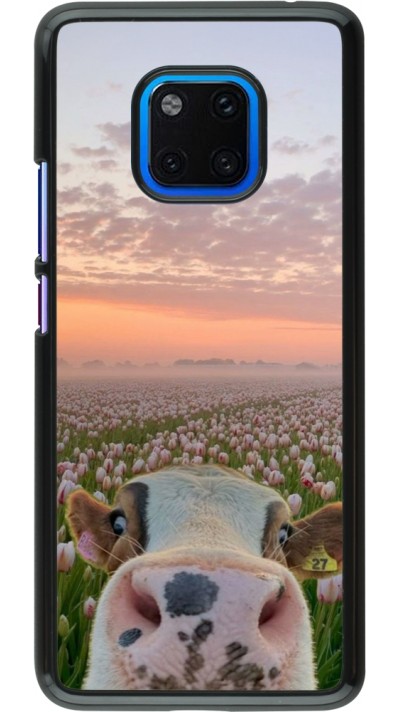 Huawei Mate 20 Pro Case Hülle - Cow with tulips 2026