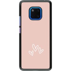 Huawei Mate 20 Pro Case Hülle - Valentine 2023 three minimalist hearts