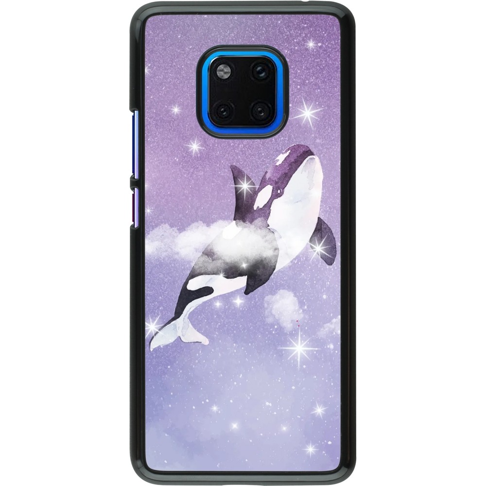 Coque Huawei Mate 20 Pro - Whale in sparking stars