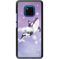 Coque Huawei Mate 20 Pro - Whale in sparking stars