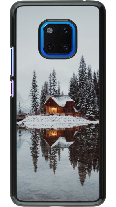 Huawei Mate 20 Pro Case Hülle - Winter 25 Winter house forest afternoon