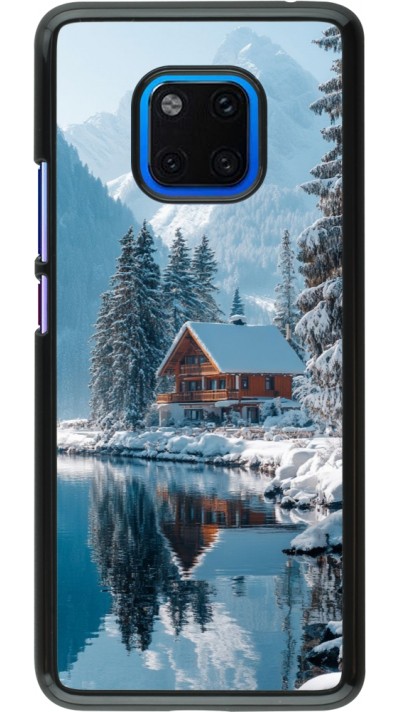Huawei Mate 20 Pro Case Hülle - Winter 25 Winter house forest day