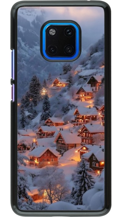 Huawei Mate 20 Pro Case Hülle - Winter 25 Winter snowy village