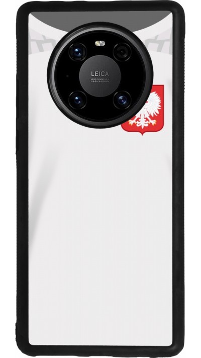Huawei Mate 40 Pro Case Hülle - Silikon schwarz Polen 2022 personalisierbares Fussballtrikot