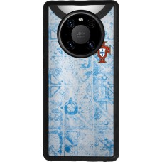 Huawei Mate 40 Pro Case Hülle - Silikon schwarz Portugal Away personalisierbares Fussballtrikot