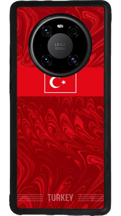Coque Huawei Mate 40 Pro - Silicone rigide noir Maillot de football Turquie 2026 personnalisable