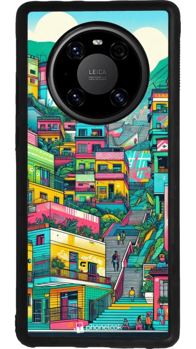 Huawei Mate 40 Pro Case Hülle - Silikon schwarz Medellin Comuna 13 Kunst
