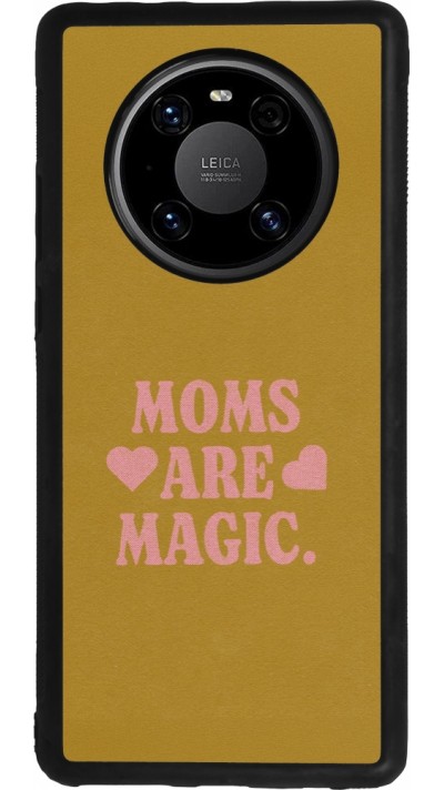 Coque Huawei Mate 40 Pro - Silicone rigide noir Mom 2026 Are Magic