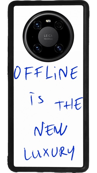 Coque Huawei Mate 40 Pro - Silicone rigide noir Offline is the new luxury