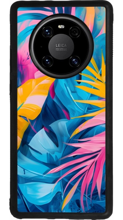 Huawei Mate 40 Pro Case Hülle - Silikon schwarz Palms Blue