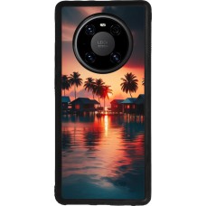 Huawei Mate 40 Pro Case Hülle - Silikon schwarz Paradies Malediven