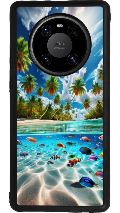Huawei Mate 40 Pro Case Hülle - Silikon schwarz Strandparadies