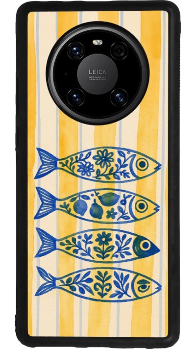 Huawei Mate 40 Pro Case Hülle - Silikon schwarz Portuguese fish 2026