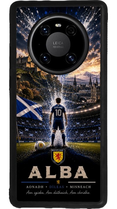 Coque Huawei Mate 40 Pro - Silicone rigide noir Football Écosse splash 2026