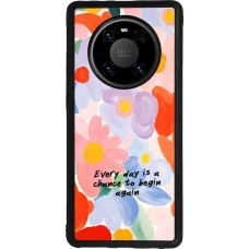 Huawei Mate 40 Pro Case Hülle - Silikon schwarz Every day is a chance Spring 2026
