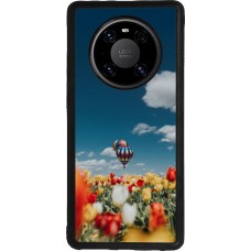 Huawei Mate 40 Pro Case Hülle - Silikon schwarz Hot air balloon Spring 2026