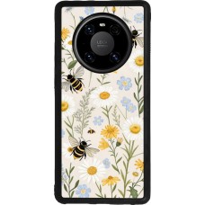 Huawei Mate 40 Pro Case Hülle - Silikon schwarz Pattern bees Spring 2026