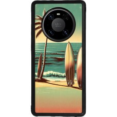 Huawei Mate 40 Pro Case Hülle - Silikon schwarz Surf Paradise