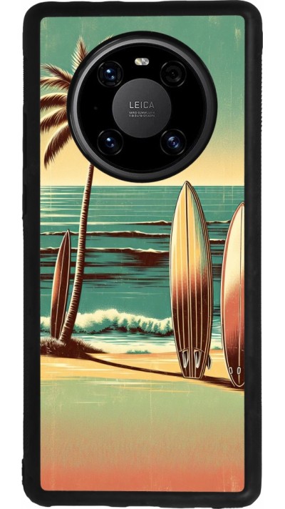 Huawei Mate 40 Pro Case Hülle - Silikon schwarz Surf Paradise