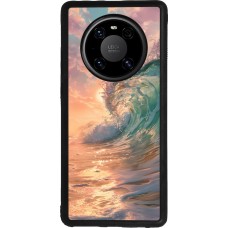Huawei Mate 40 Pro Case Hülle - Silikon schwarz Wave Sunset