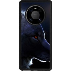 Huawei Mate 40 Pro Case Hülle - Silikon schwarz Wolf Shape