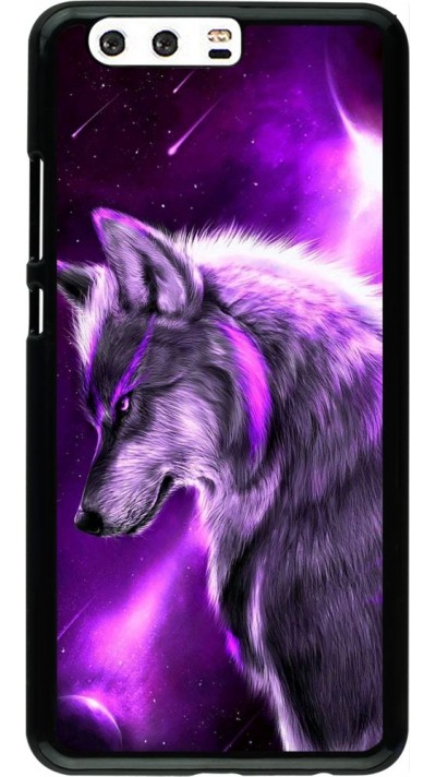 Hülle Huawei P10 Plus - Purple Sky Wolf