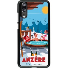 Huawei P20 Case Hülle - Anzère Mountain Jacuzzi