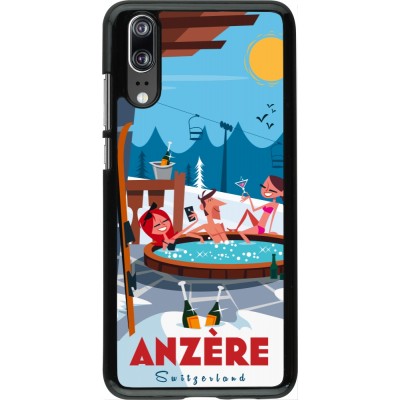 Huawei P20 Case Hülle - Anzère Mountain Jacuzzi