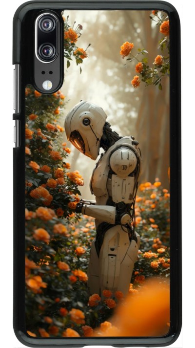 Huawei P20 Case Hülle - Astronaut flowers 2025