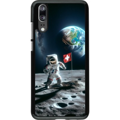 Huawei P20 Case Hülle - Astro Schweiz auf dem Mond