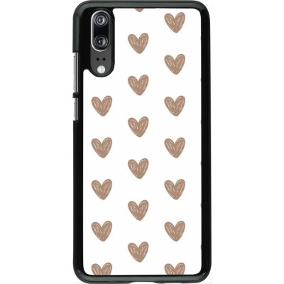Huawei P20 Case Hülle - Autumn 2024 brown hearts