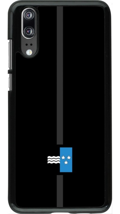 Huawei P20 Case Hülle - Kanton AG schwarz