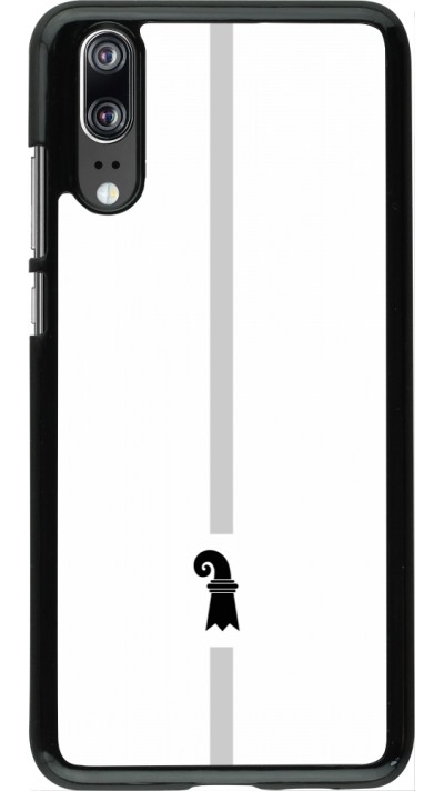 Huawei P20 Case Hülle - Kanton BS weiss