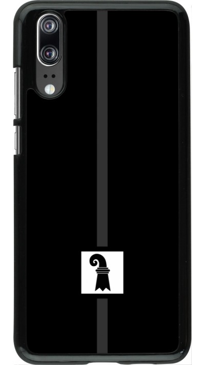 Huawei P20 Case Hülle - Kanton BS schwarz