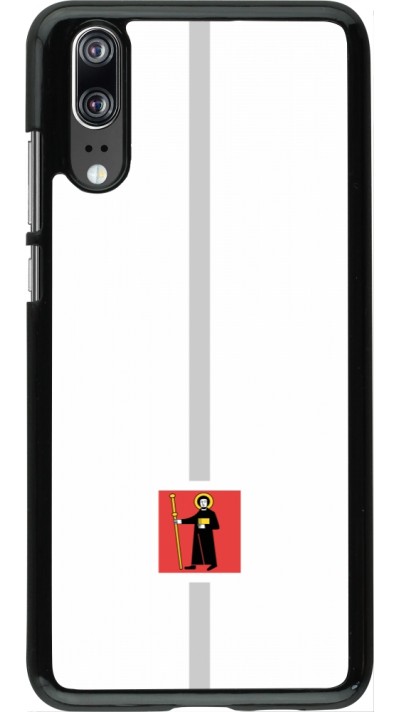 Huawei P20 Case Hülle - Kanton GL weiss