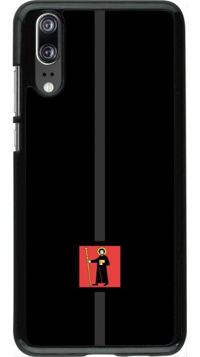 Huawei P20 Case Hülle - Kanton GL schwarz