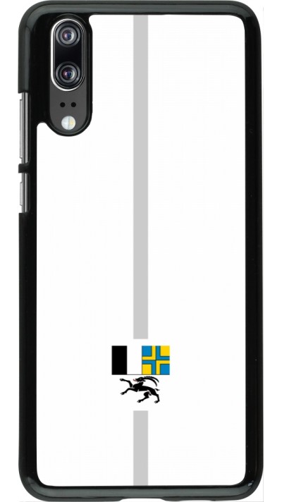 Huawei P20 Case Hülle - Kanton GR weiss