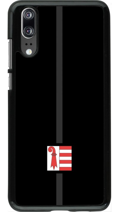 Huawei P20 Case Hülle - Kanton JU schwarz