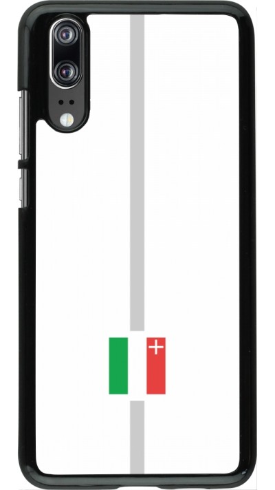 Huawei P20 Case Hülle - Kanton NE weiss