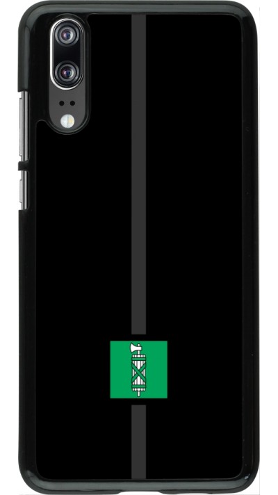 Huawei P20 Case Hülle - Kanton SG schwarz