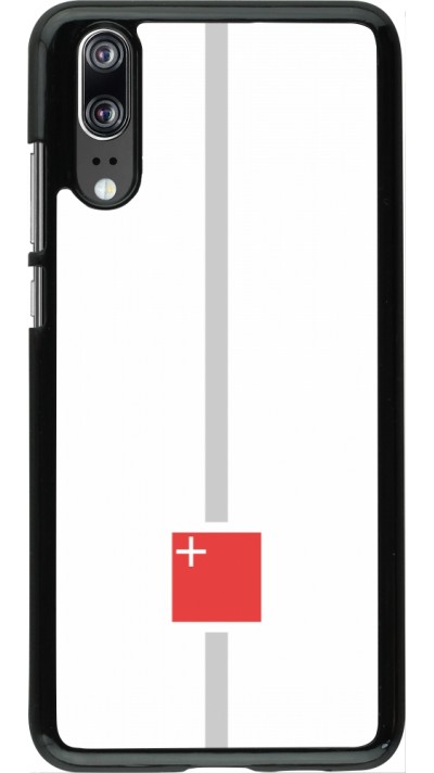 Huawei P20 Case Hülle - Kanton SZ weiss