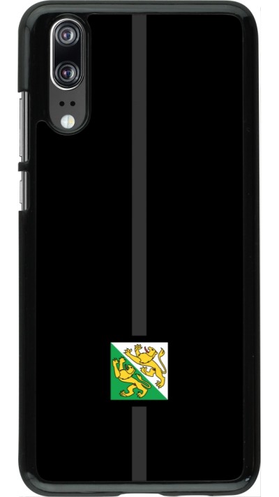 Huawei P20 Case Hülle - Kanton TG schwarz
